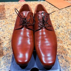 Aldo Rich Brown Leather Oxfords size 13 (new tried on once)